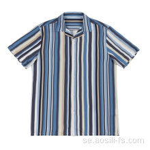2020 Casual Rayon-skjortor för män